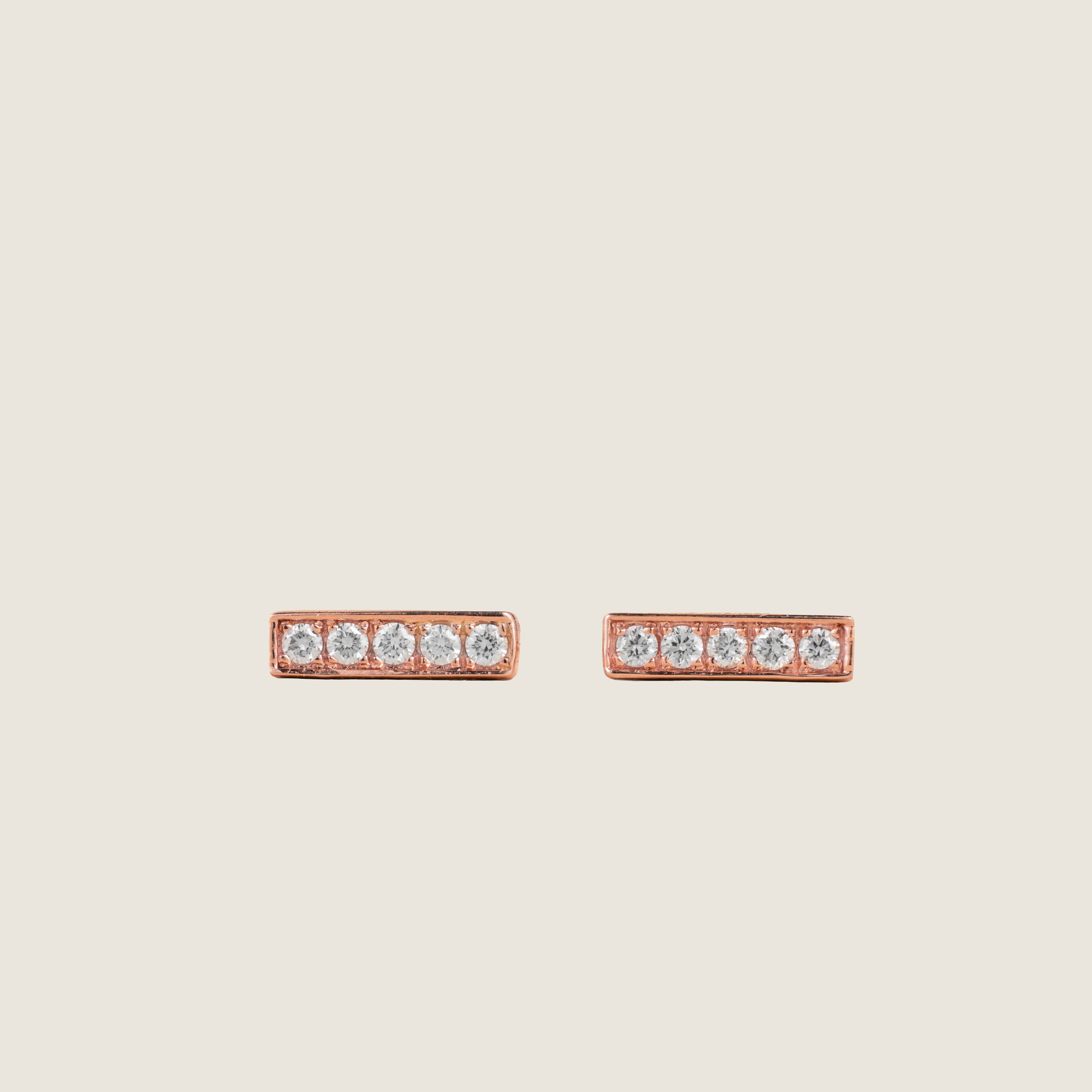 Bar Line Stud Earrings