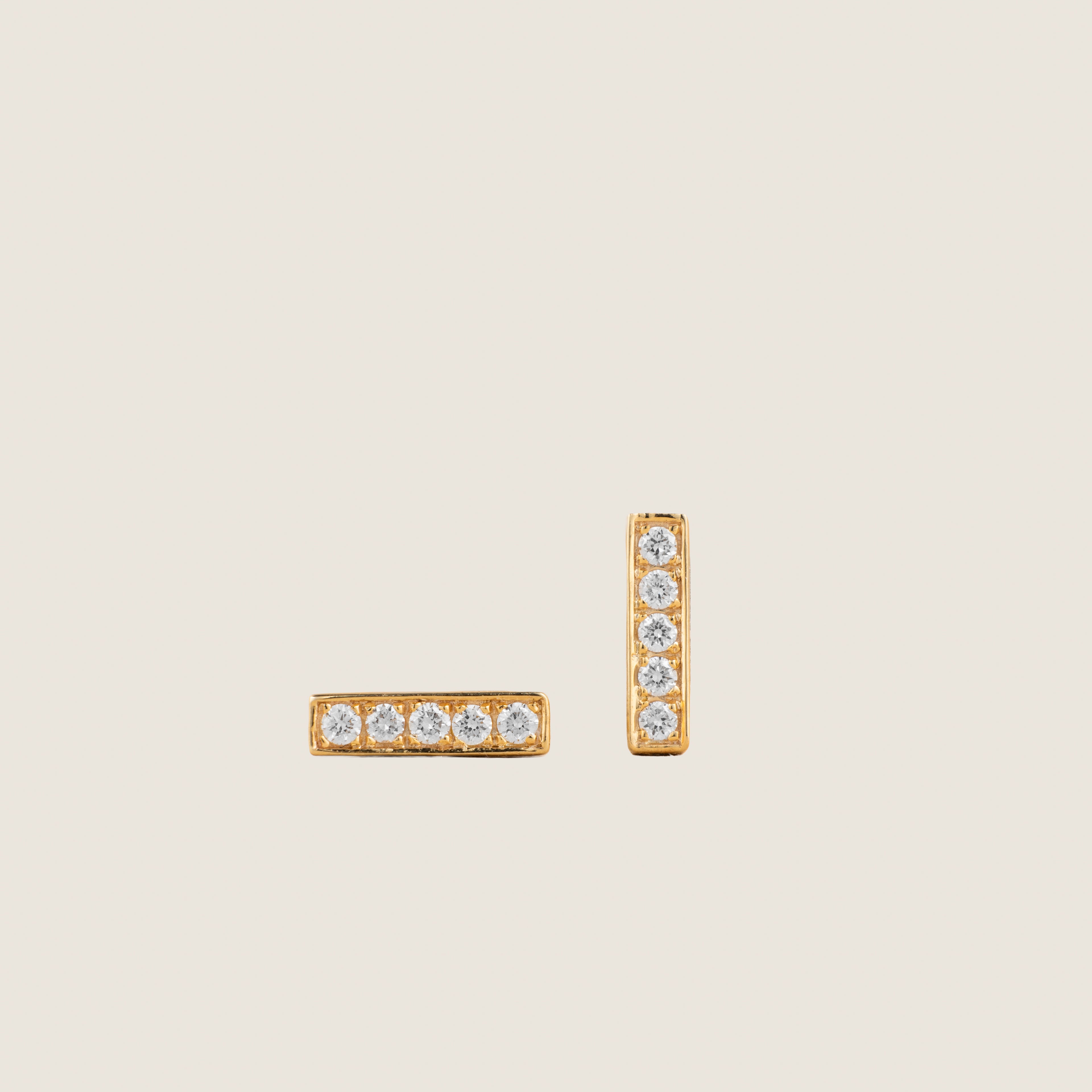 Bar Line Stud Earrings