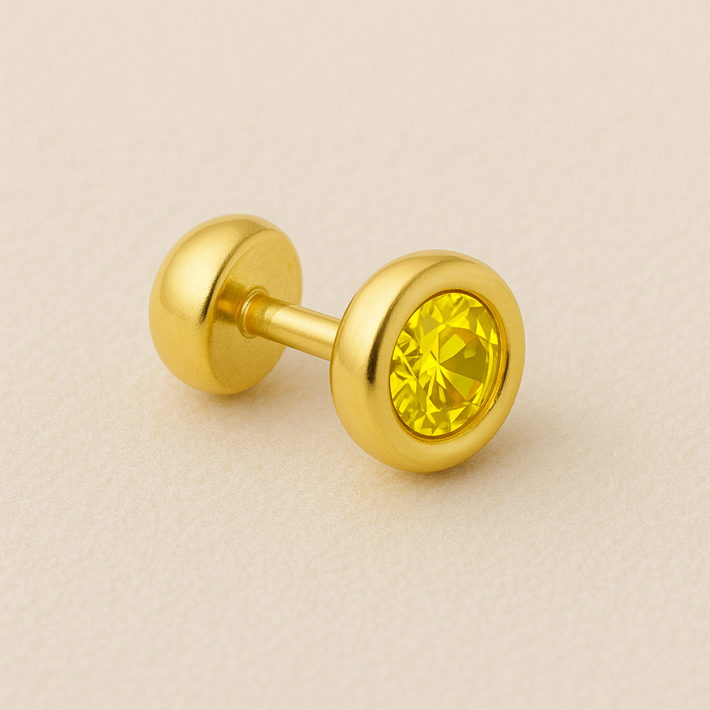 Yellow Diamond Earrings
