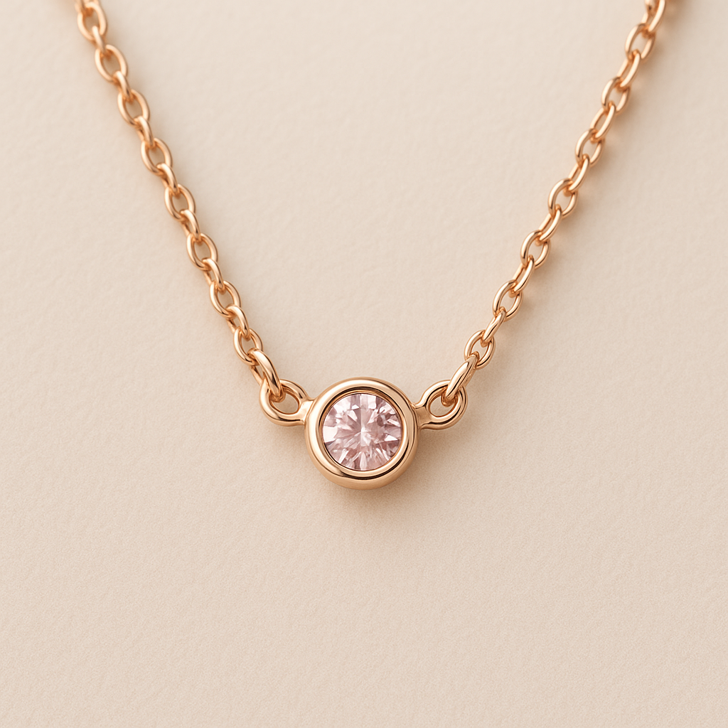 Pink Diamond Necklace