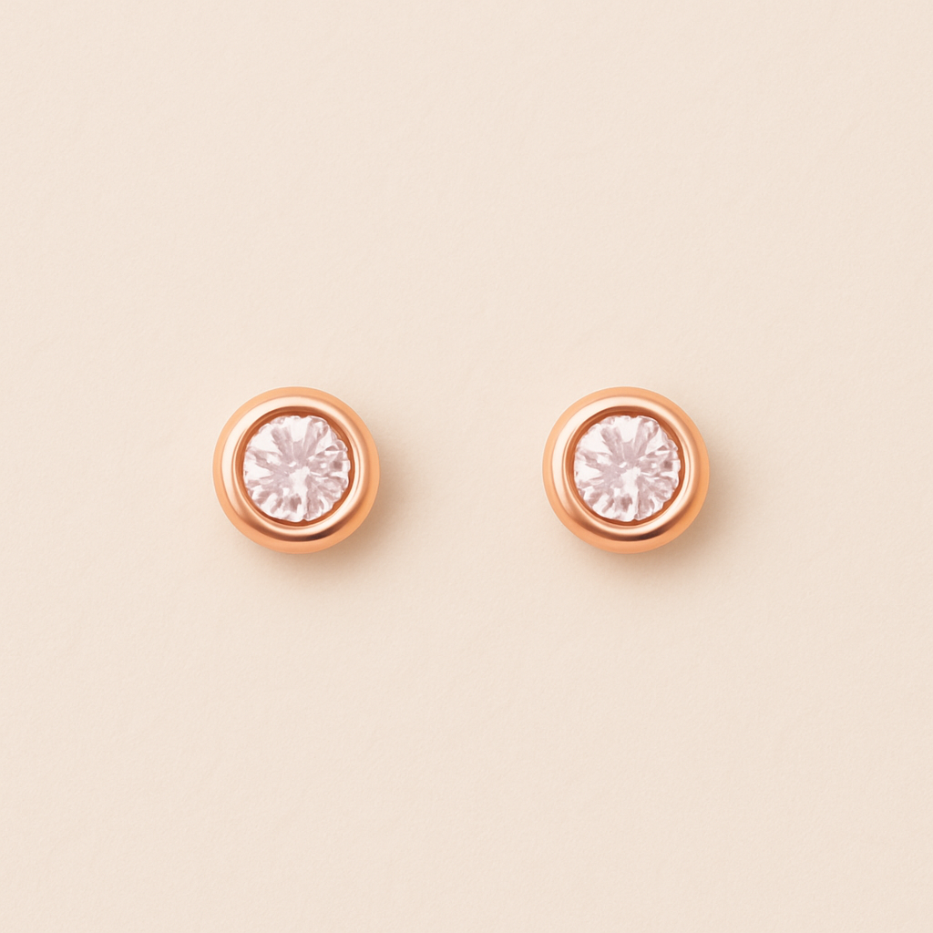 Pink Diamond Earrings