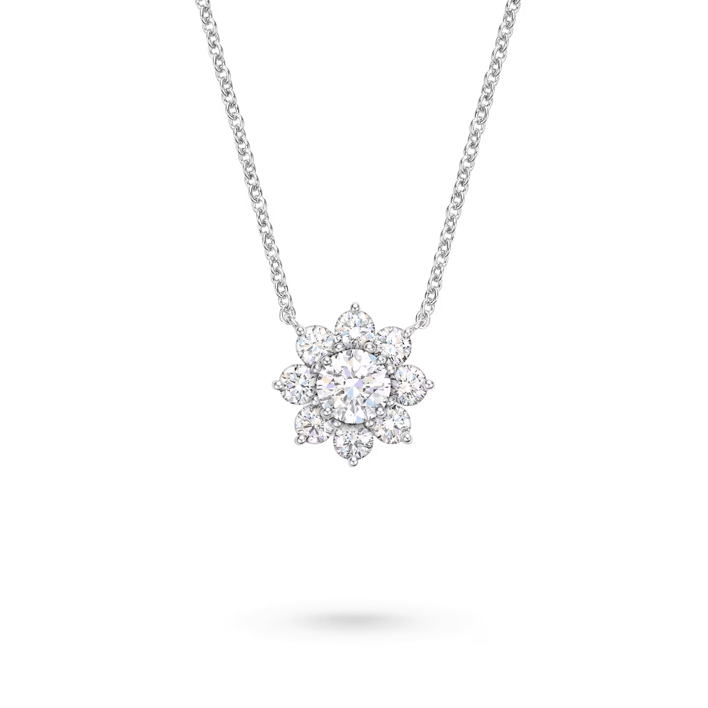 Flower Bloom Pendant Necklace