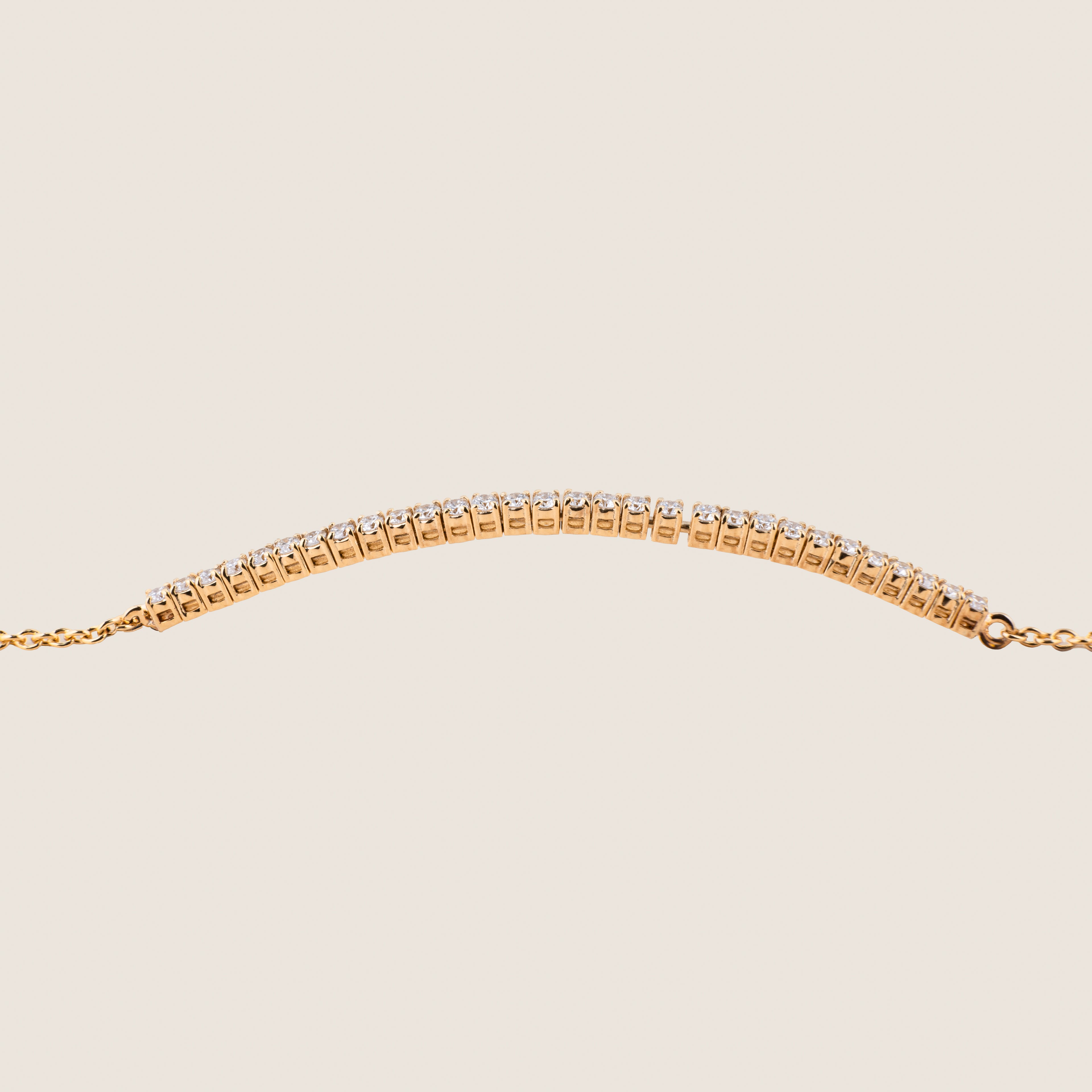 Half-Tennis Bracelet Chain