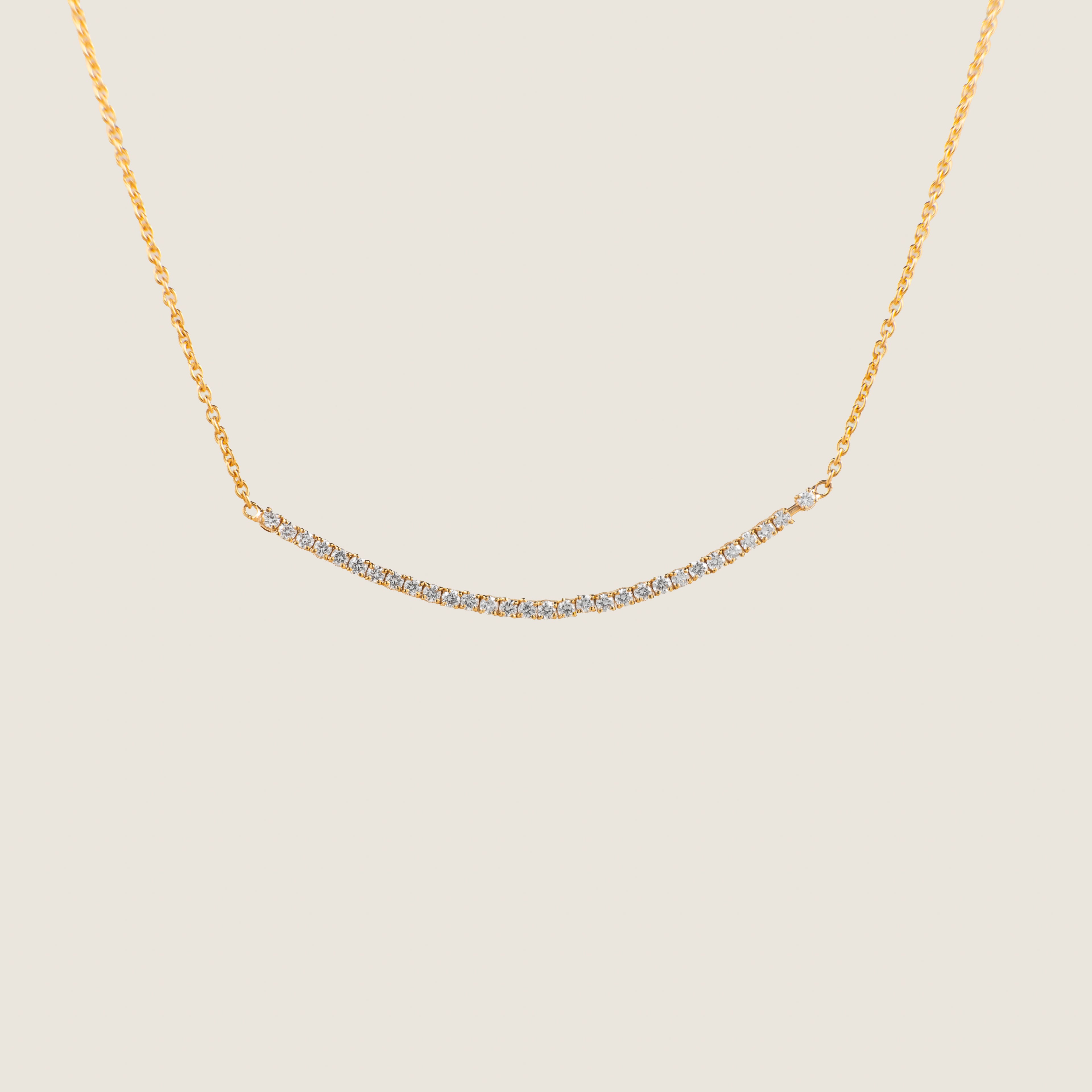 Half-Tennis Pendant Chain