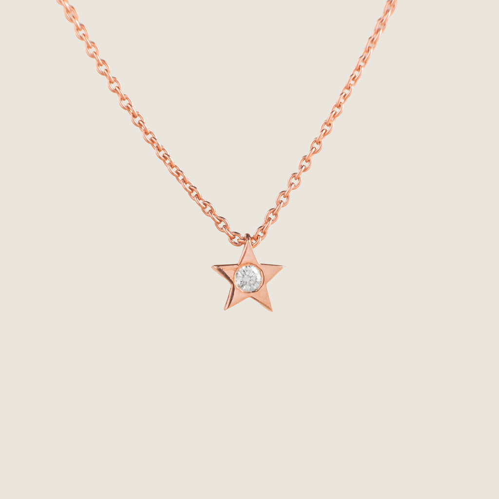 Stardust Solitaire Pendant Chain