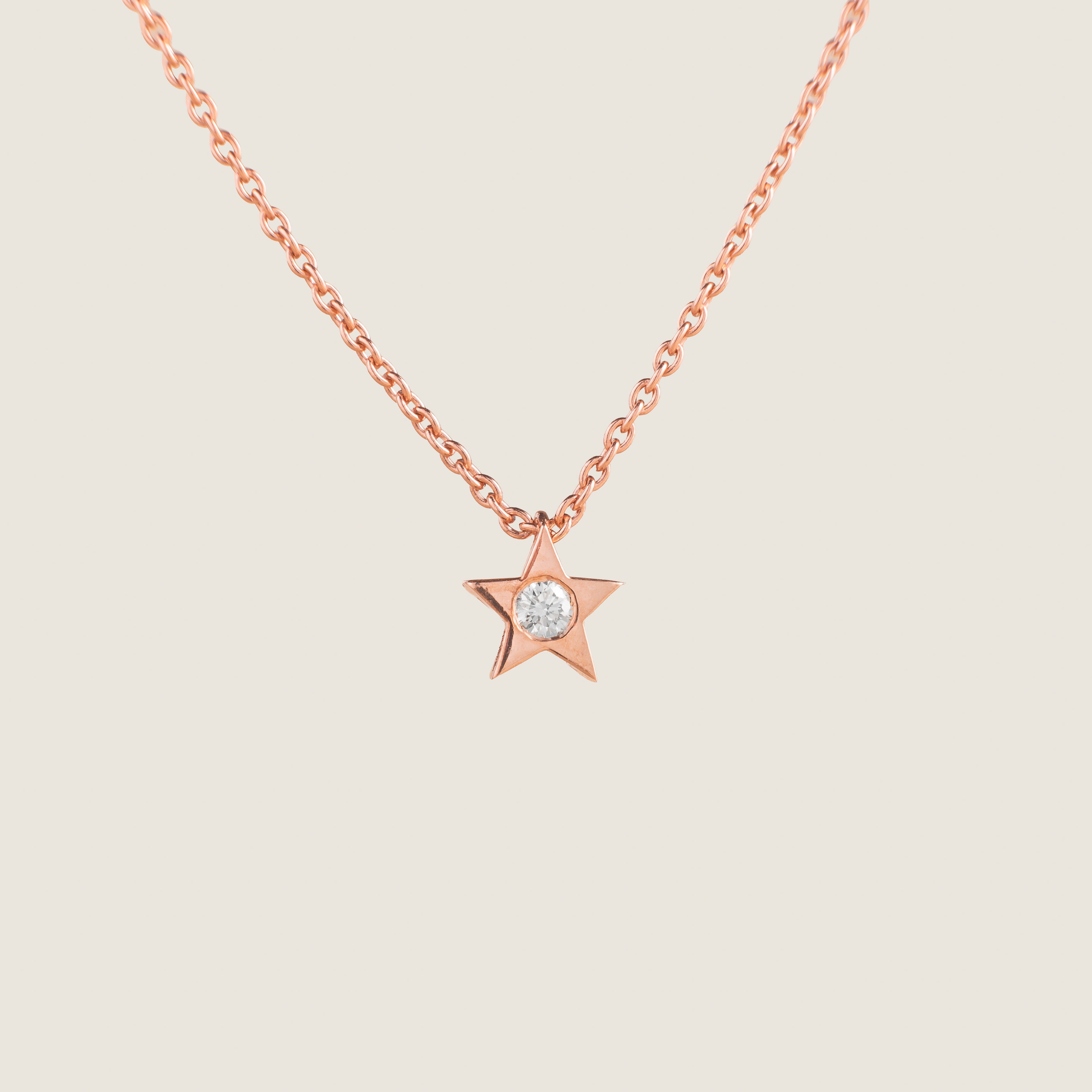 Stardust Solitaire Pendant Chain