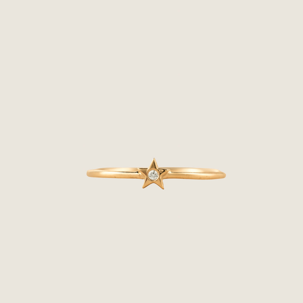 Stardust Solitaire Ring