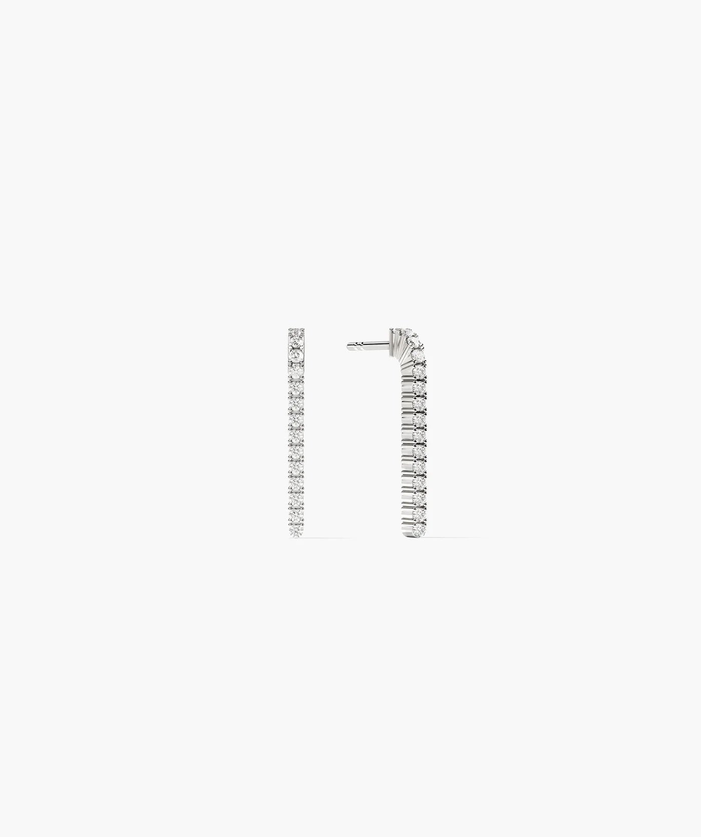 Half Tennis Drop Studs