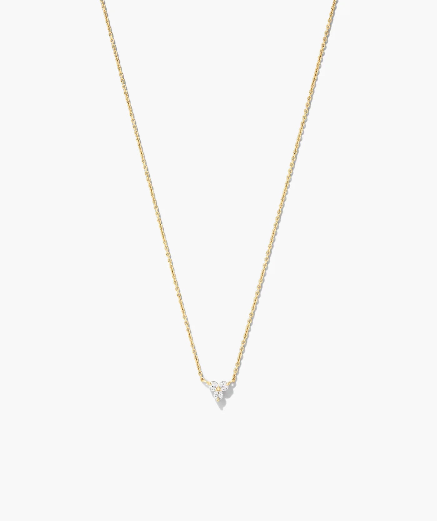 Triangle Cluster Pendant Necklace